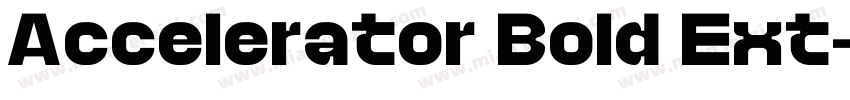 Accelerator Bold Ext字体转换